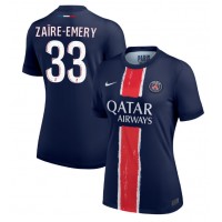 Paris Saint-Germain Warren Zaire-Emery #33 Domaci Dres za Ženska 2024-25 Kratak Rukav